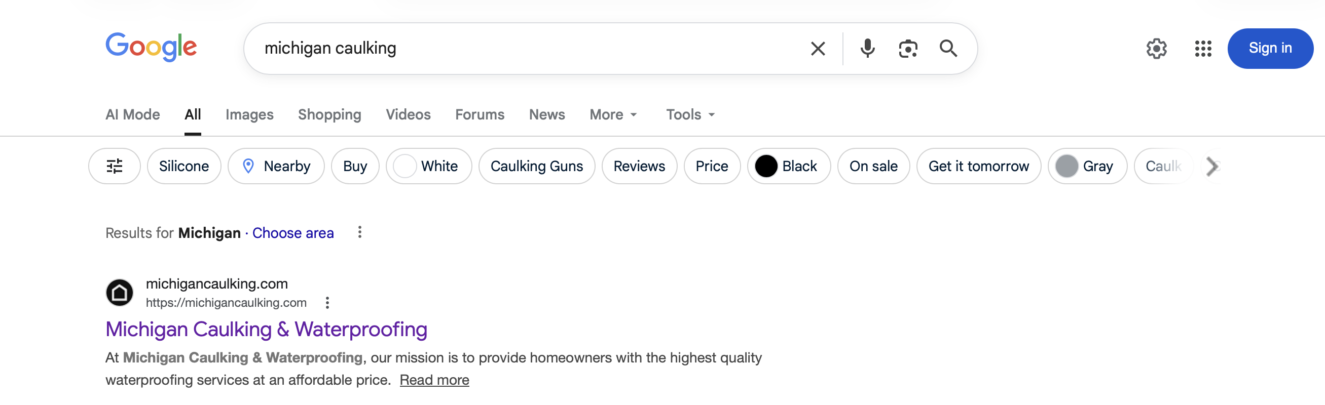 Michigan Caulking & Waterproofing screenshot 2